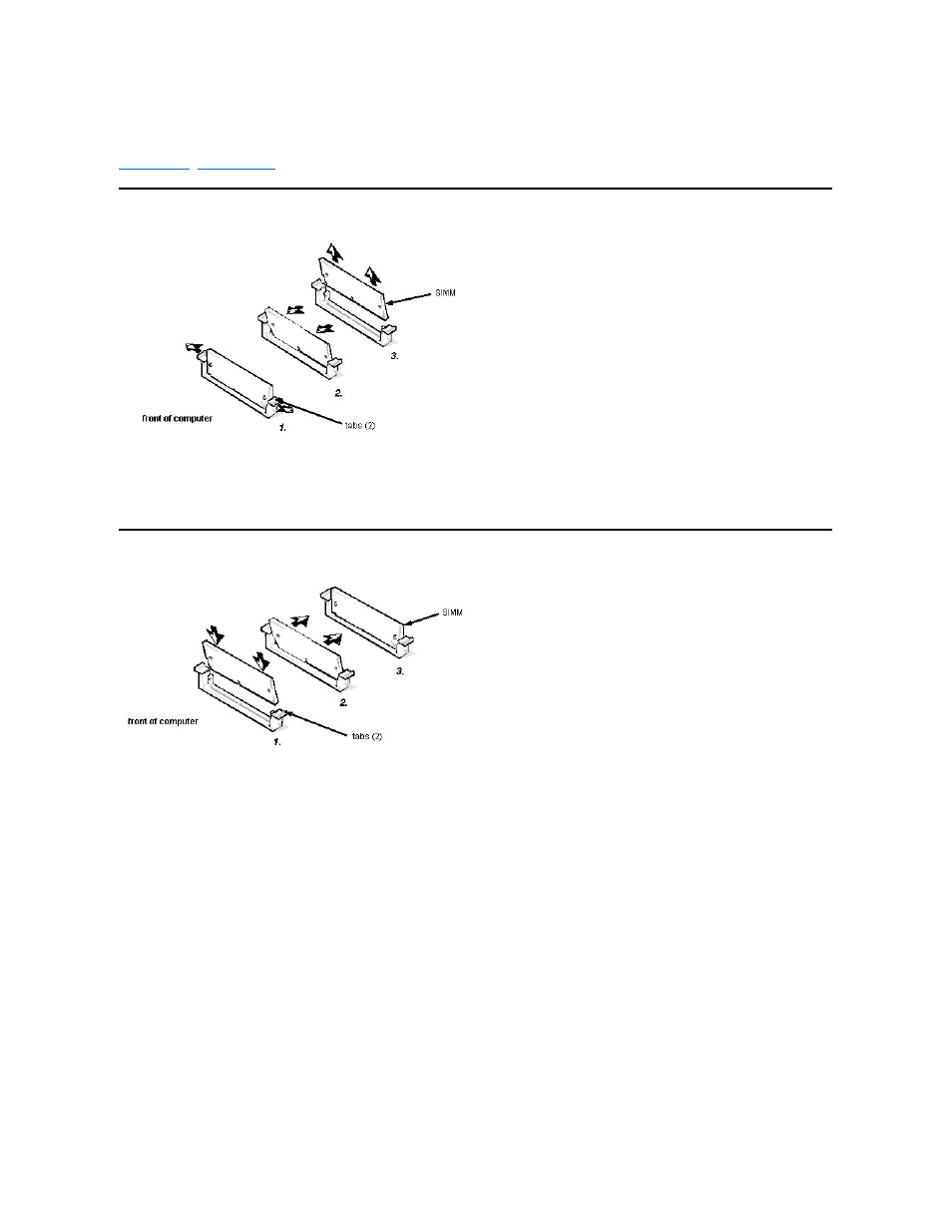 Simm removal and installation: optiplex gx i | Dell OptiPlex Gxi User Manual | Page 75 / 129