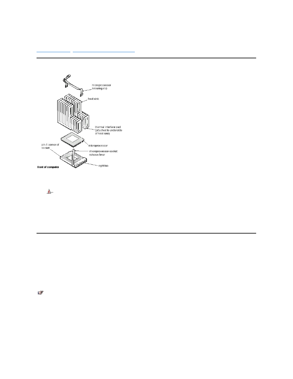 Microprocessor removal: optiplex gx i | Dell OptiPlex Gxi User Manual | Page 83 / 129