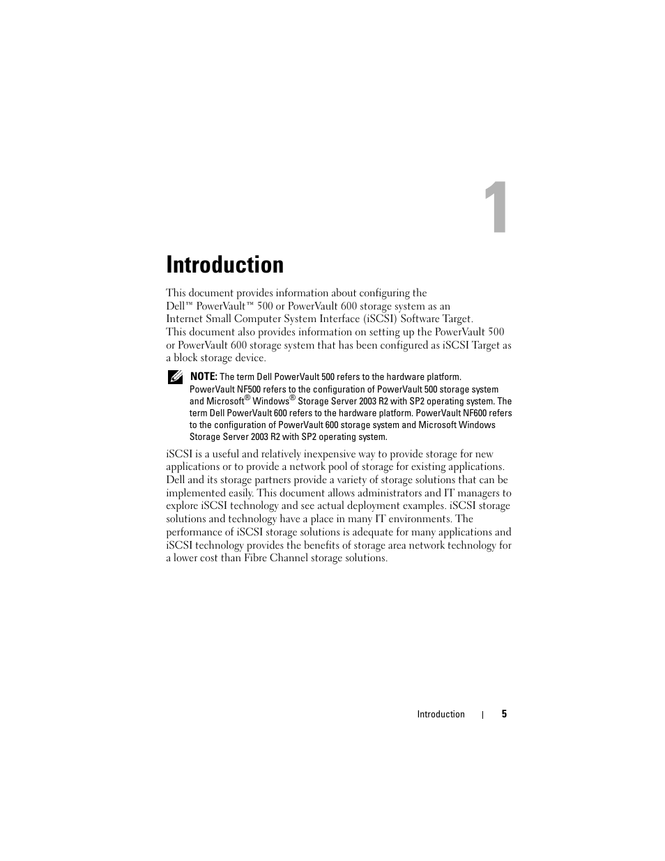 Introduction | Dell PowerVault DP500 User Manual | Page 5 / 44