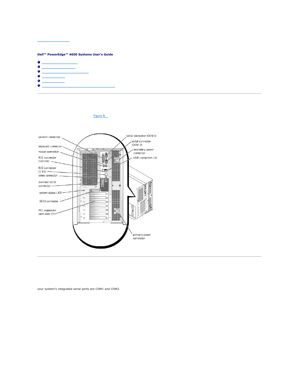 I/o ports and connectors, Serial and parallel ports | Dell PowerEdge 4600 User Manual | Page 4 / 42