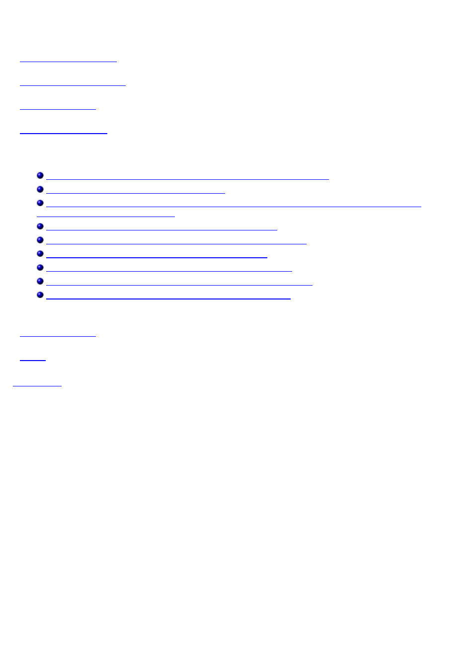 Supported features menu, Supported features, Faqs | Glossary | Dell 2300 Wireless Broadband Router User Manual | Page 6 / 27