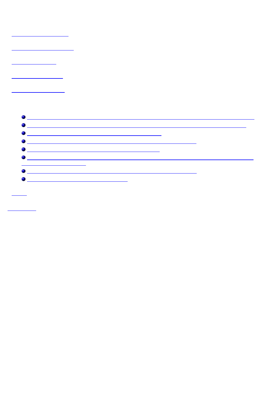 Troubleshooting menu, Troubleshooting, Faqs | Glossary | Dell 2300 Wireless Broadband Router User Manual | Page 7 / 27