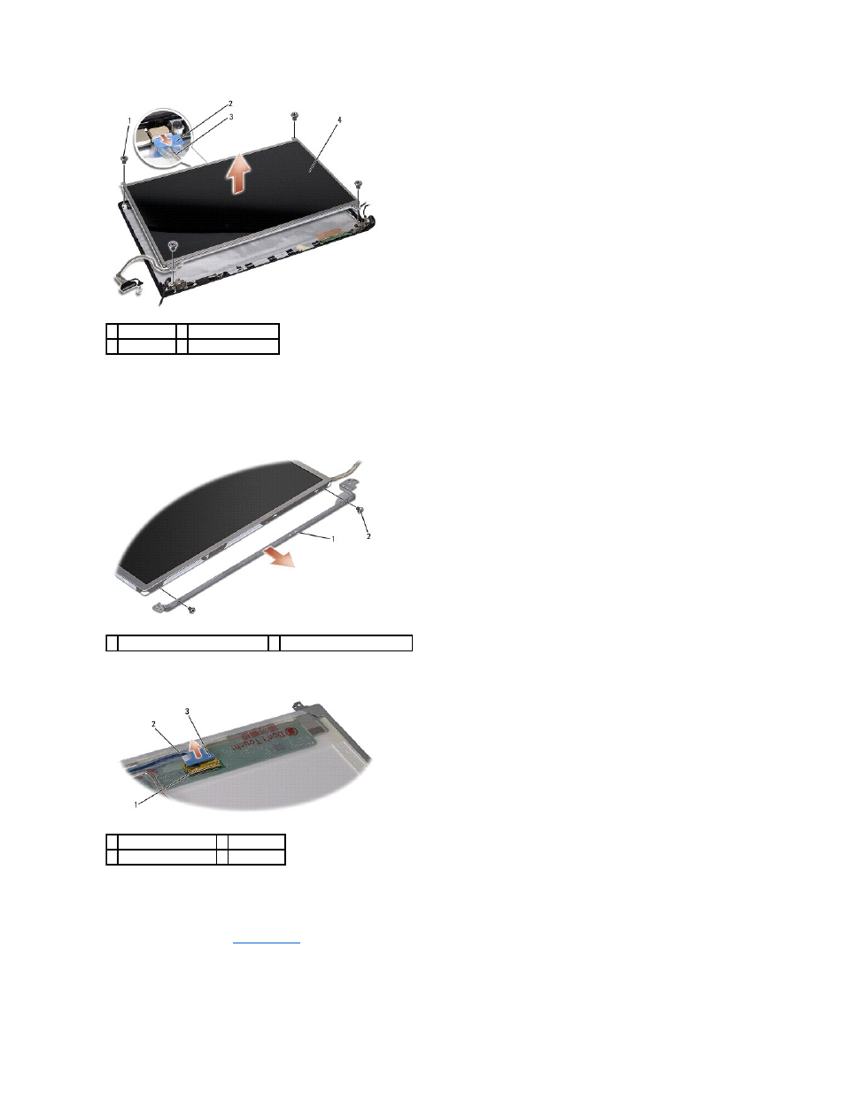 Replacing the display panel | Dell Studio 1555 (Early 2009) User Manual | Page 18 / 49