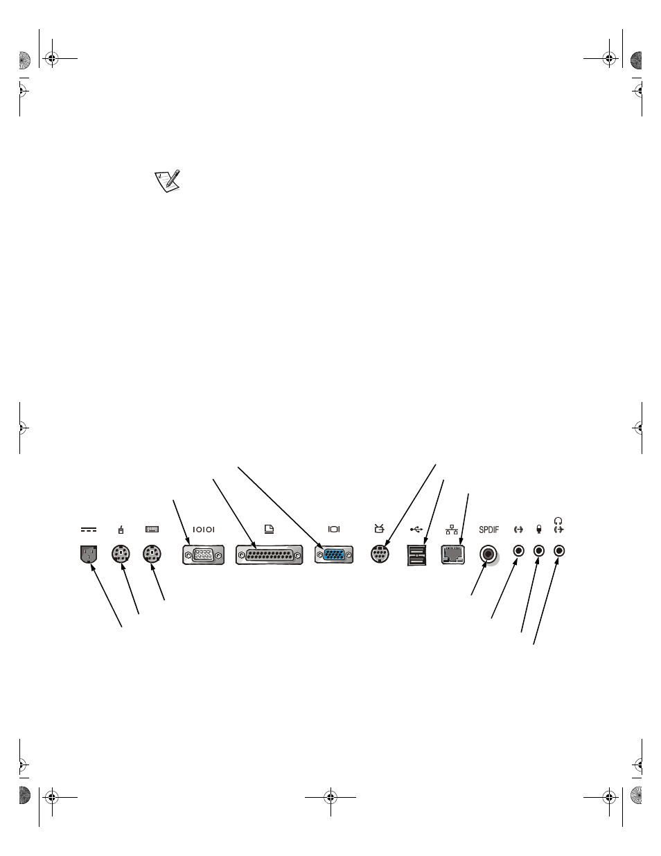 Connecting the computer to the port replicator | Dell Inspiron 7500 User Manual | Page 13 / 36