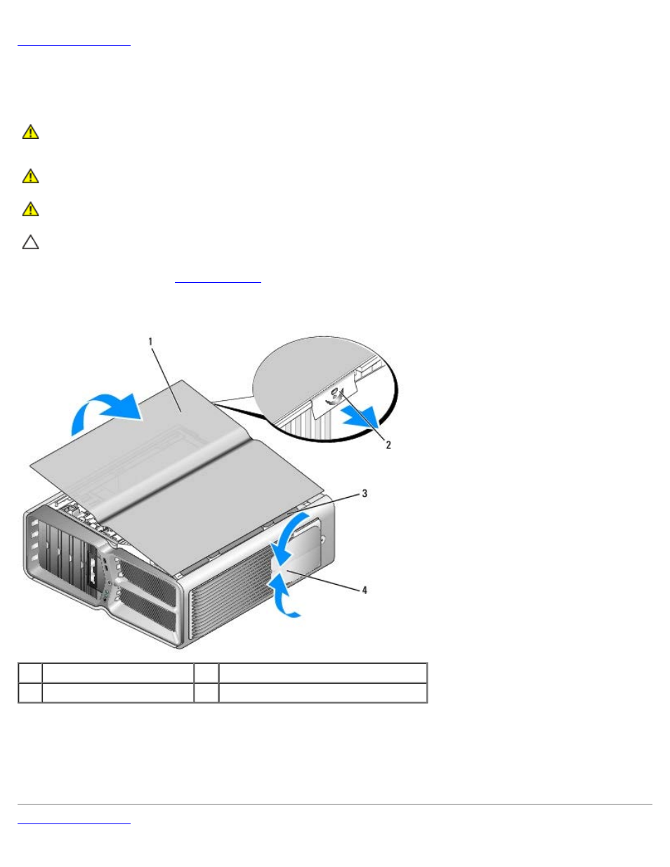 Replacing the computer cover | Dell XPS 730x (Early 2009) User Manual | Page 10 / 67