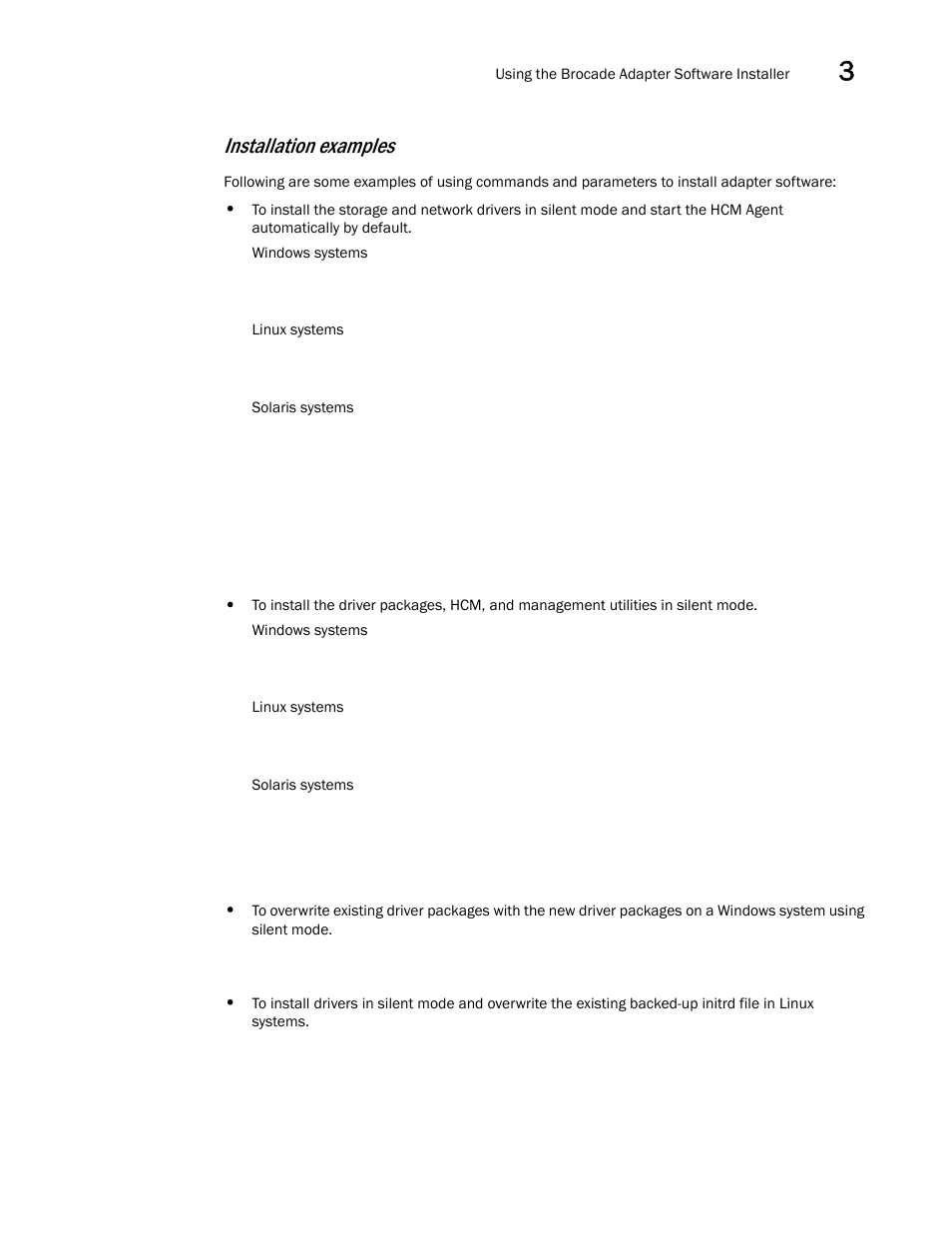 Installation examples | Dell Brocade Adapters User Manual | Page 109 / 272