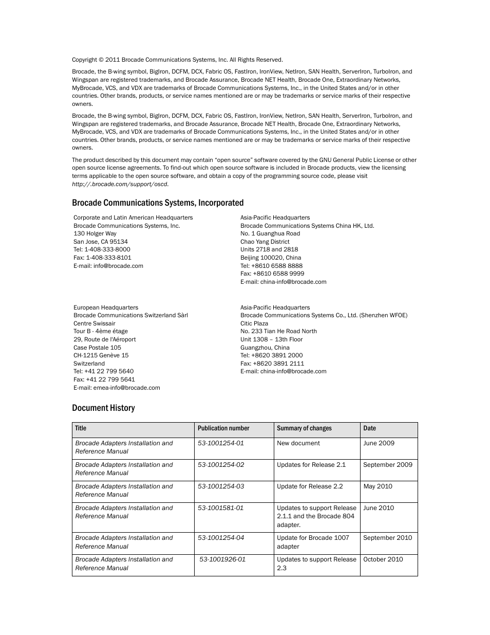 Dell Brocade Adapters User Manual | Page 2 / 272