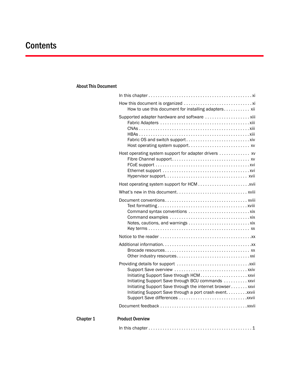 Dell Brocade Adapters User Manual | Page 5 / 272