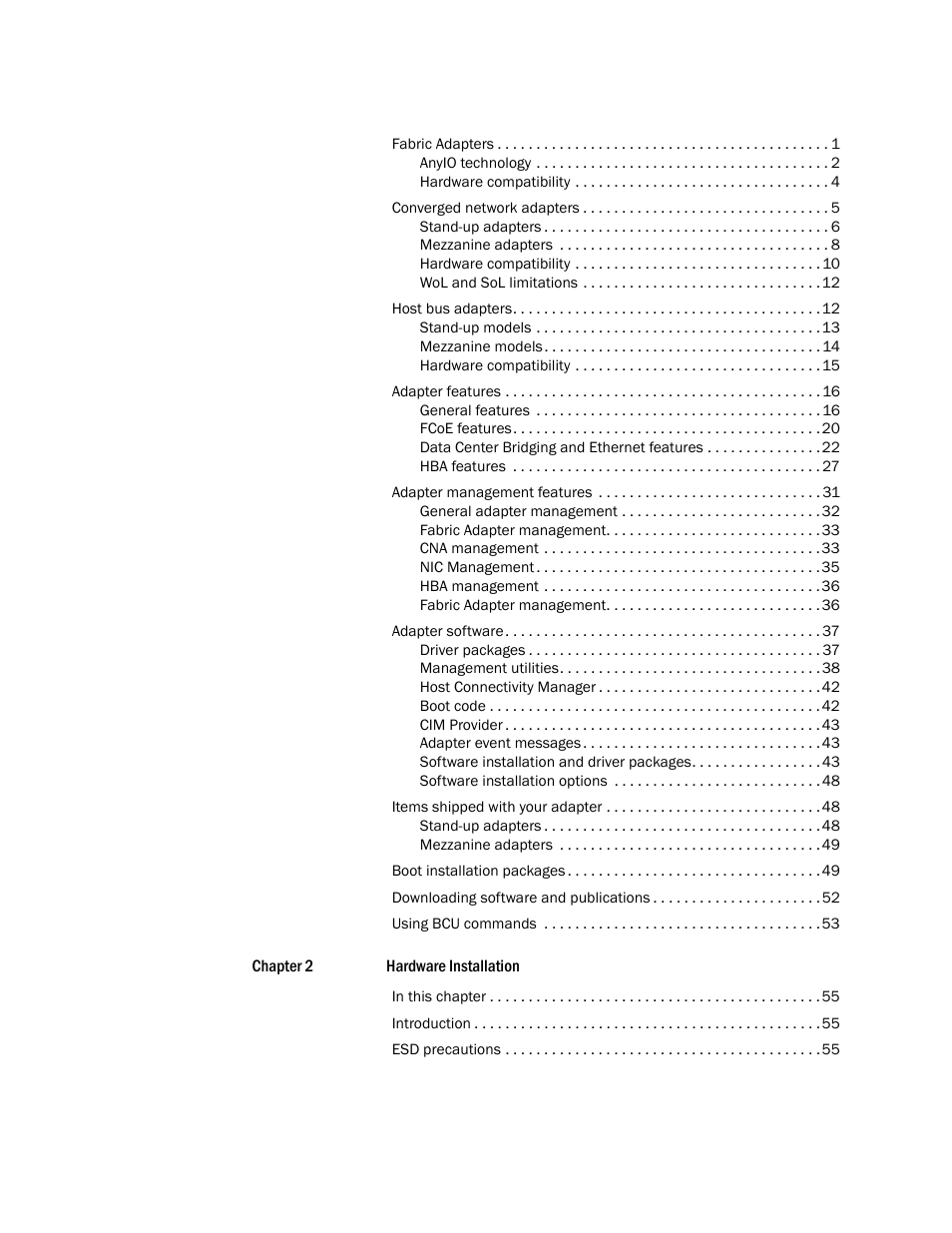 Dell Brocade Adapters User Manual | Page 6 / 272