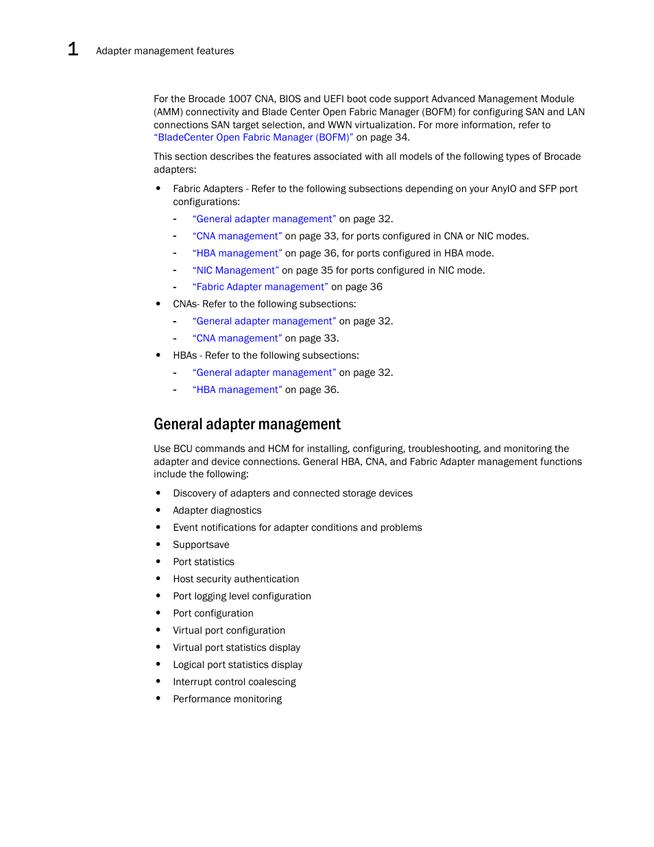 General adapter management | Dell Brocade Adapters User Manual | Page 60 / 272