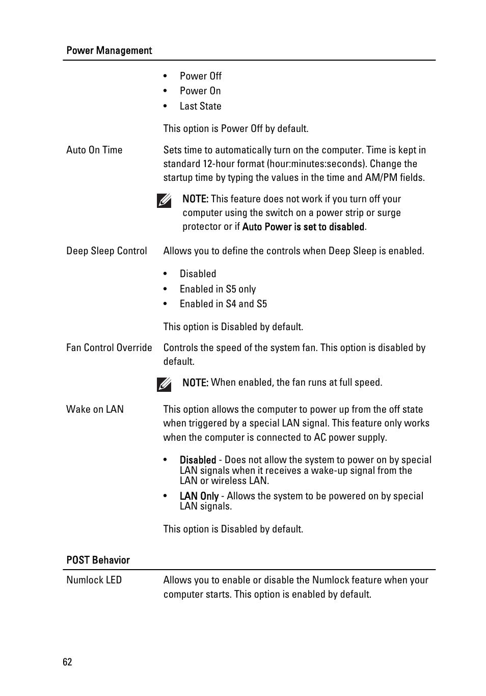 Dell OptiPlex 390 (Mid 2011) User Manual | Page 62 / 90