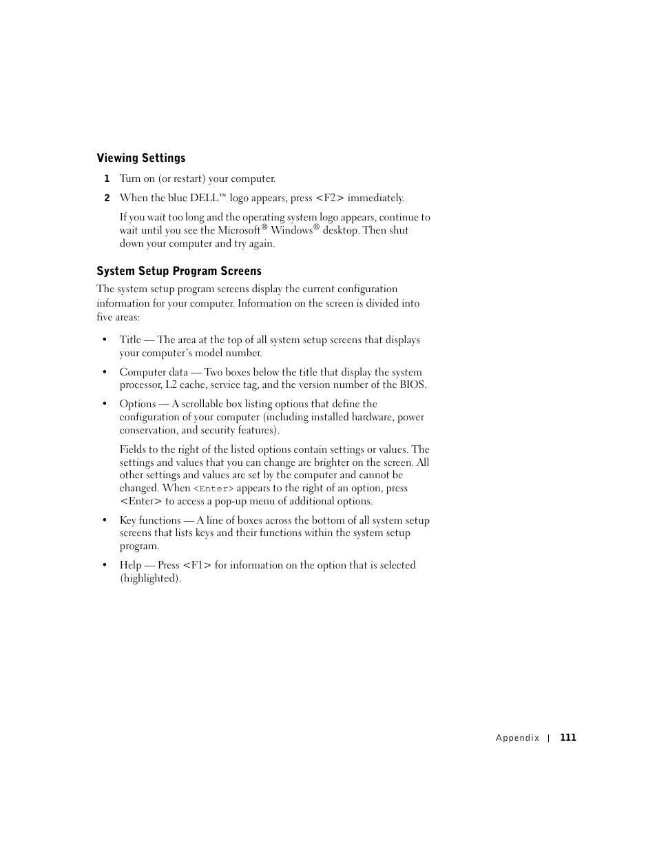 Dell Dimension 4550 User Manual | Page 111 / 152