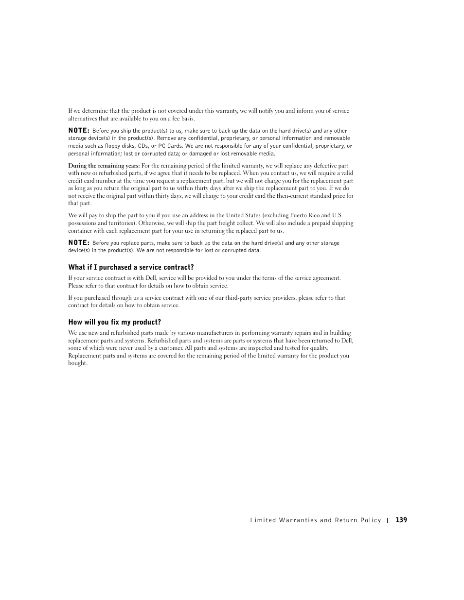 Dell Dimension 4550 User Manual | Page 139 / 152
