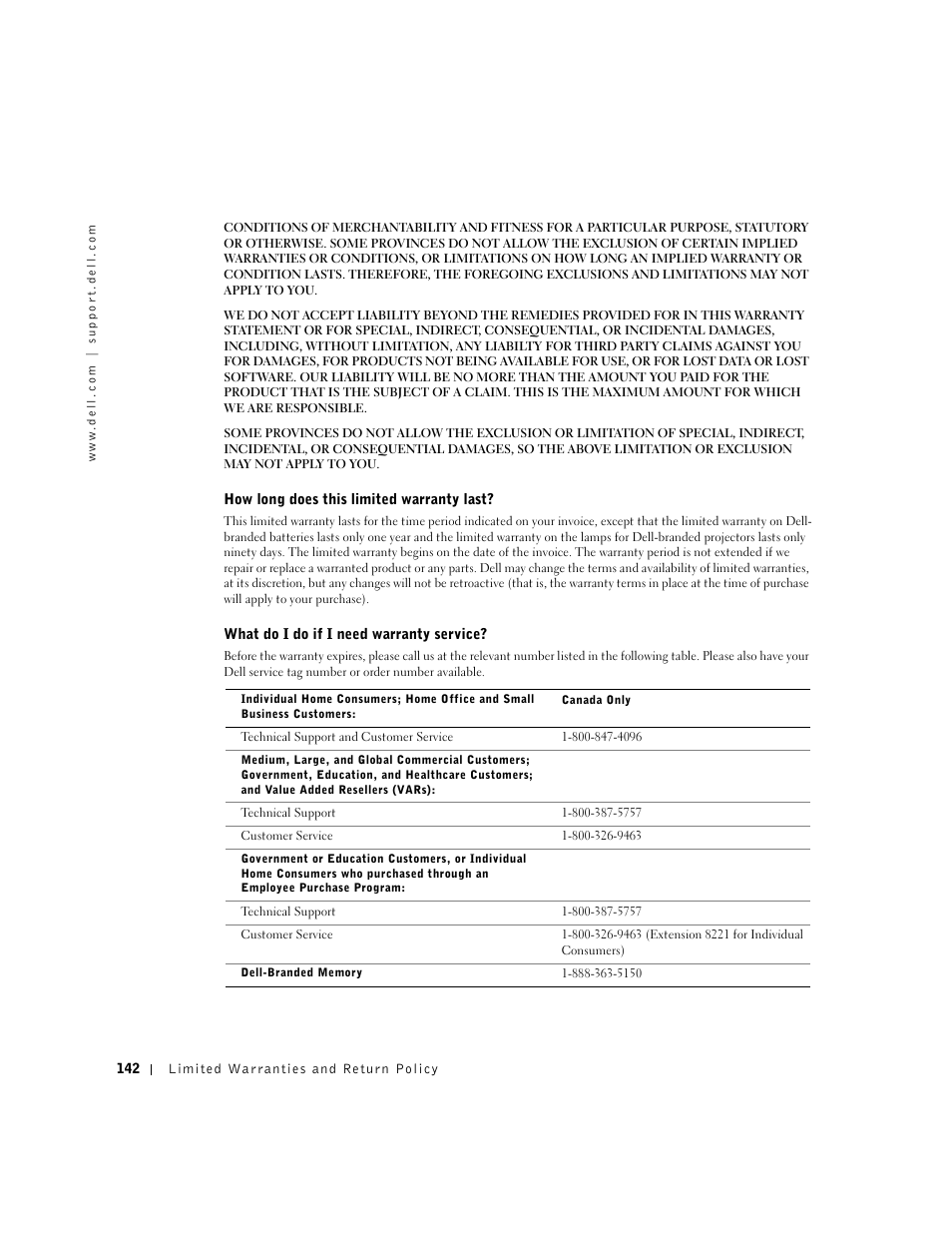 Dell Dimension 4550 User Manual | Page 142 / 152