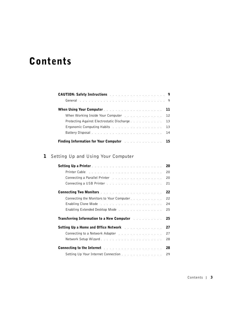 Dell Dimension 4550 User Manual | Page 3 / 152