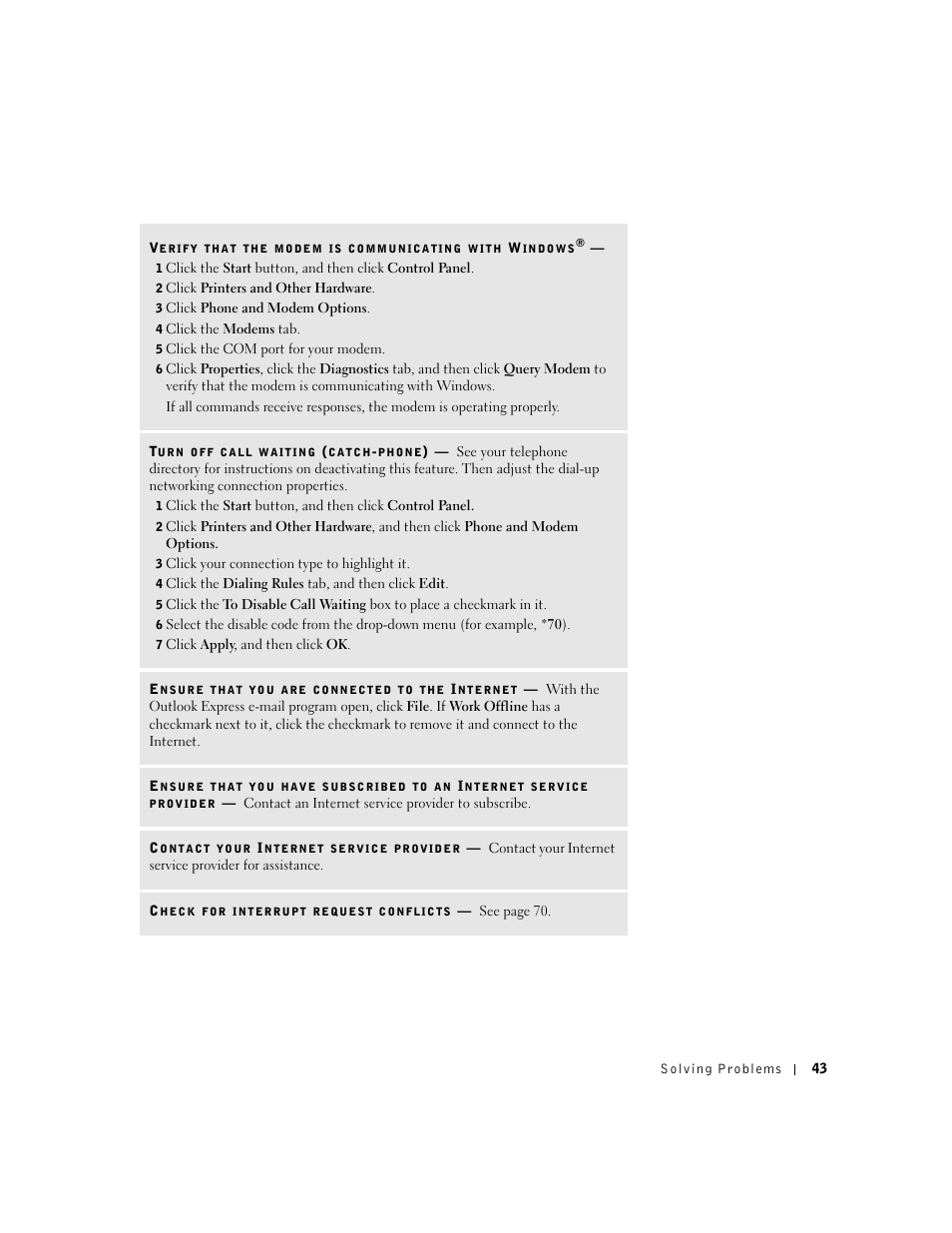 Dell Dimension 4550 User Manual | Page 43 / 152