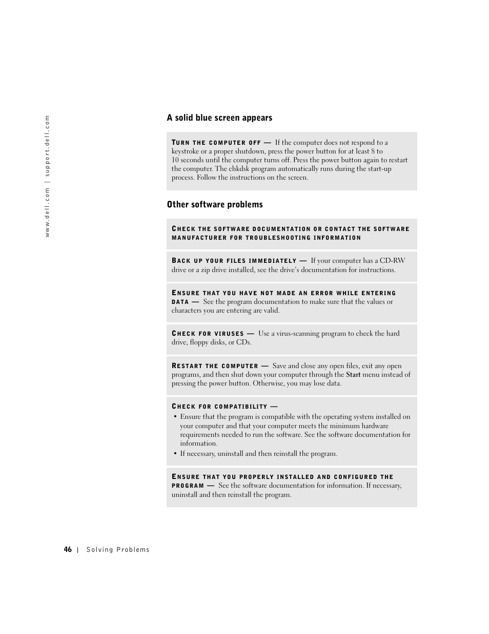Dell Dimension 4550 User Manual | Page 46 / 152