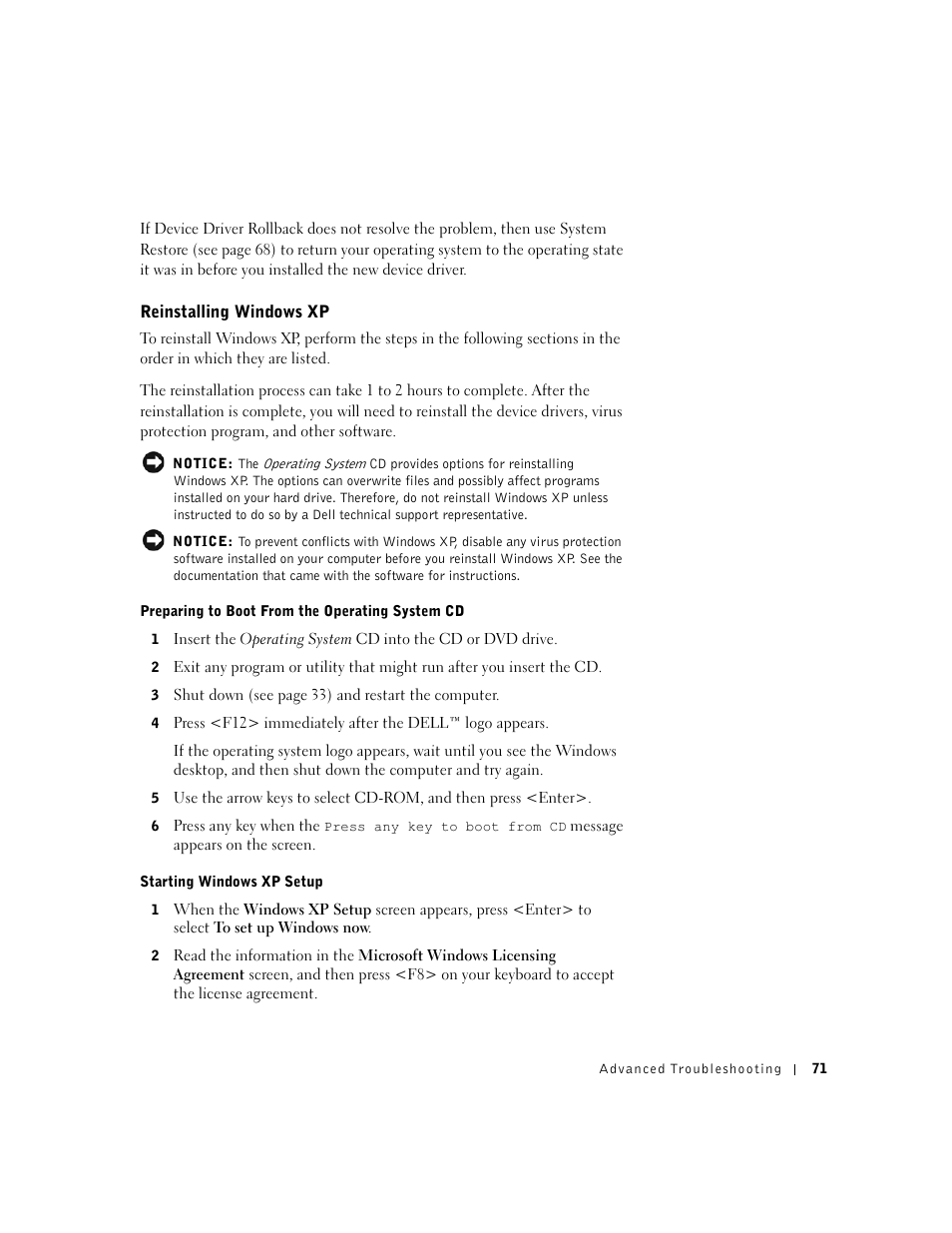 Dell Dimension 4550 User Manual | Page 71 / 152