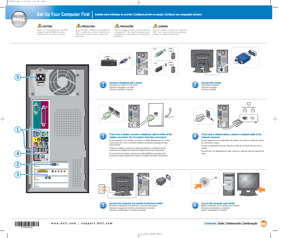 Dell Dimension 4600 User Manual | 2 pages