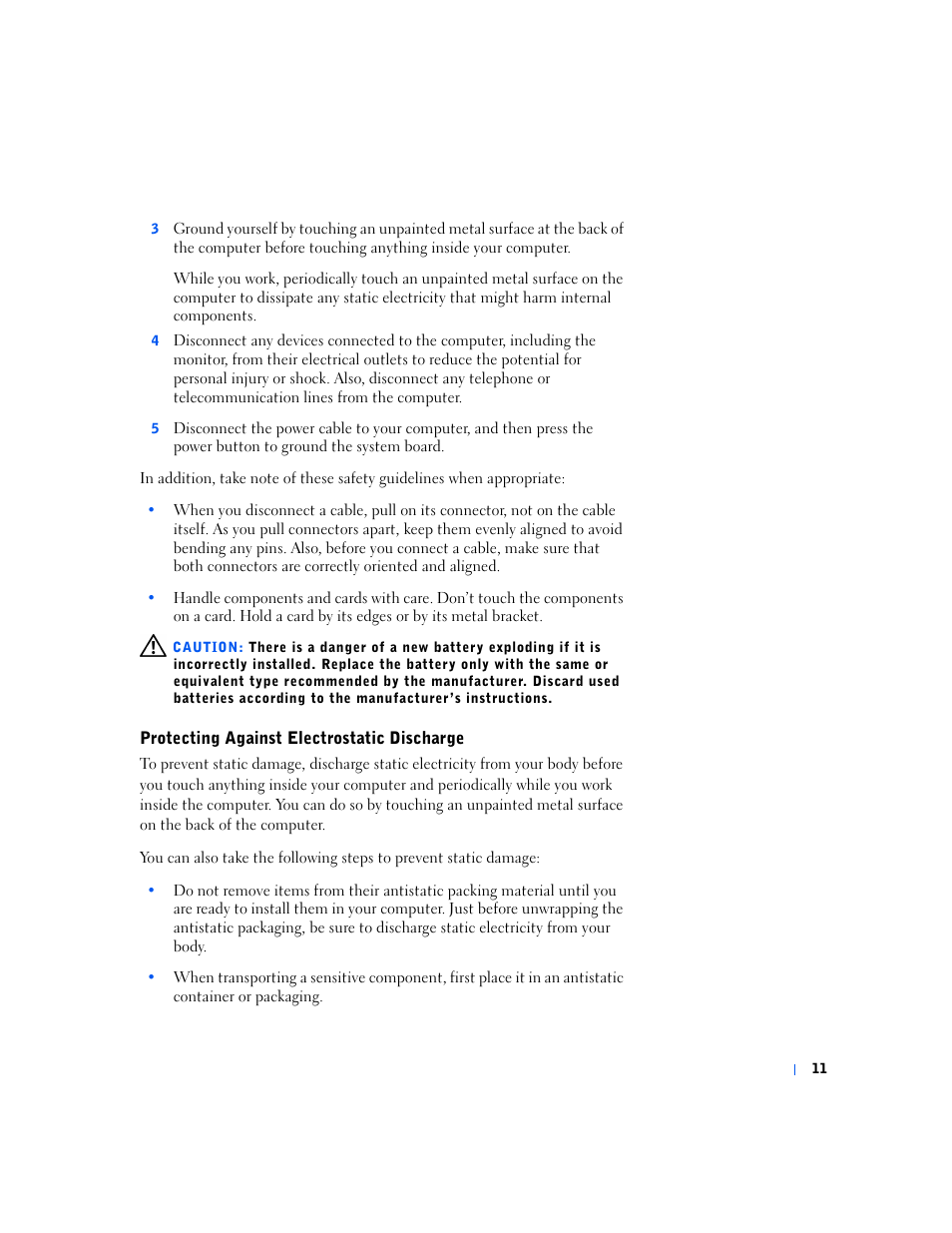Dell Dimension 2100 User Manual | Page 11 / 138