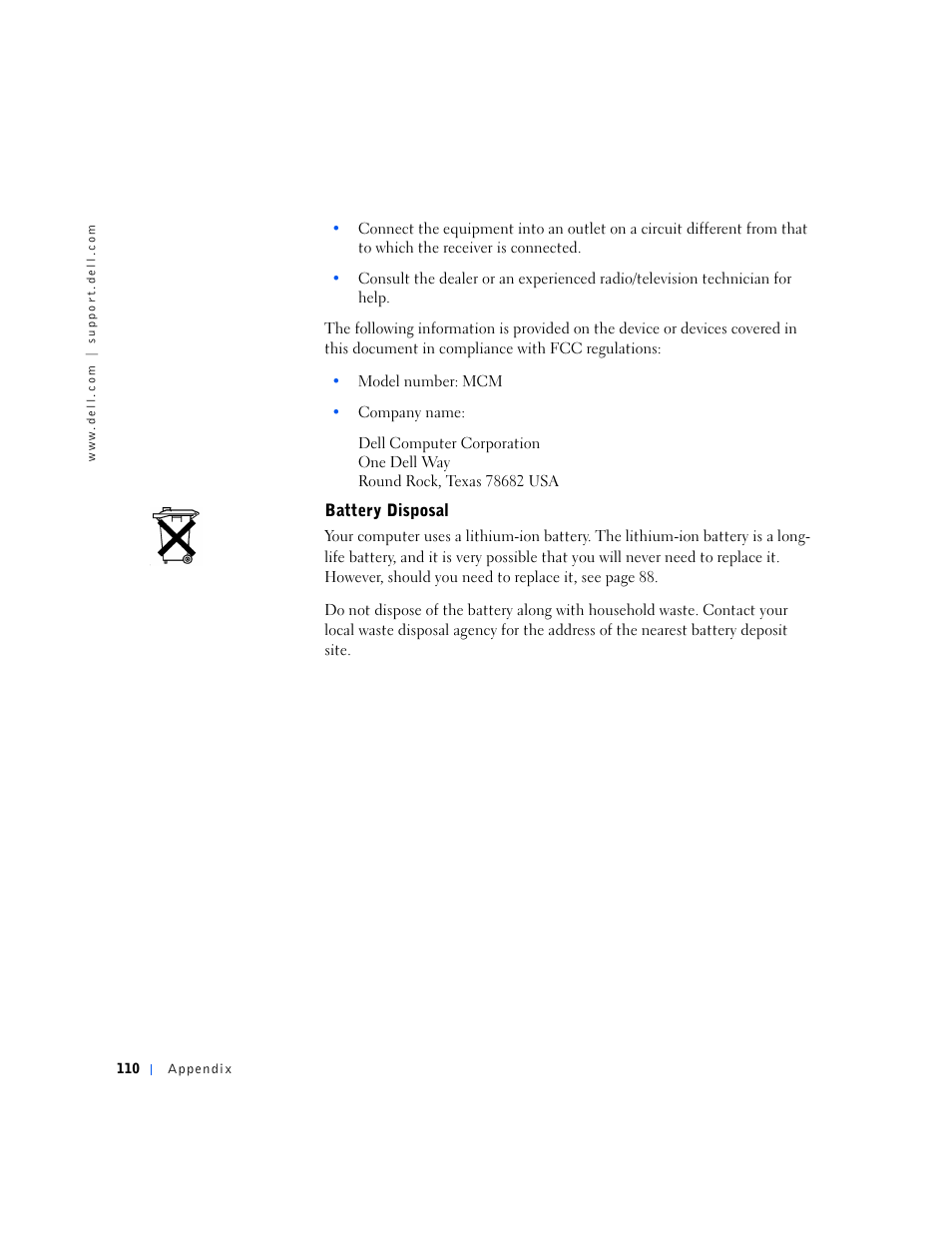 Dell Dimension 2100 User Manual | Page 110 / 138