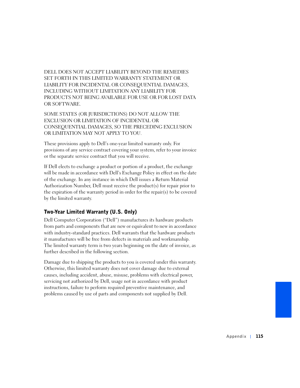 Dell Dimension 2100 User Manual | Page 115 / 138