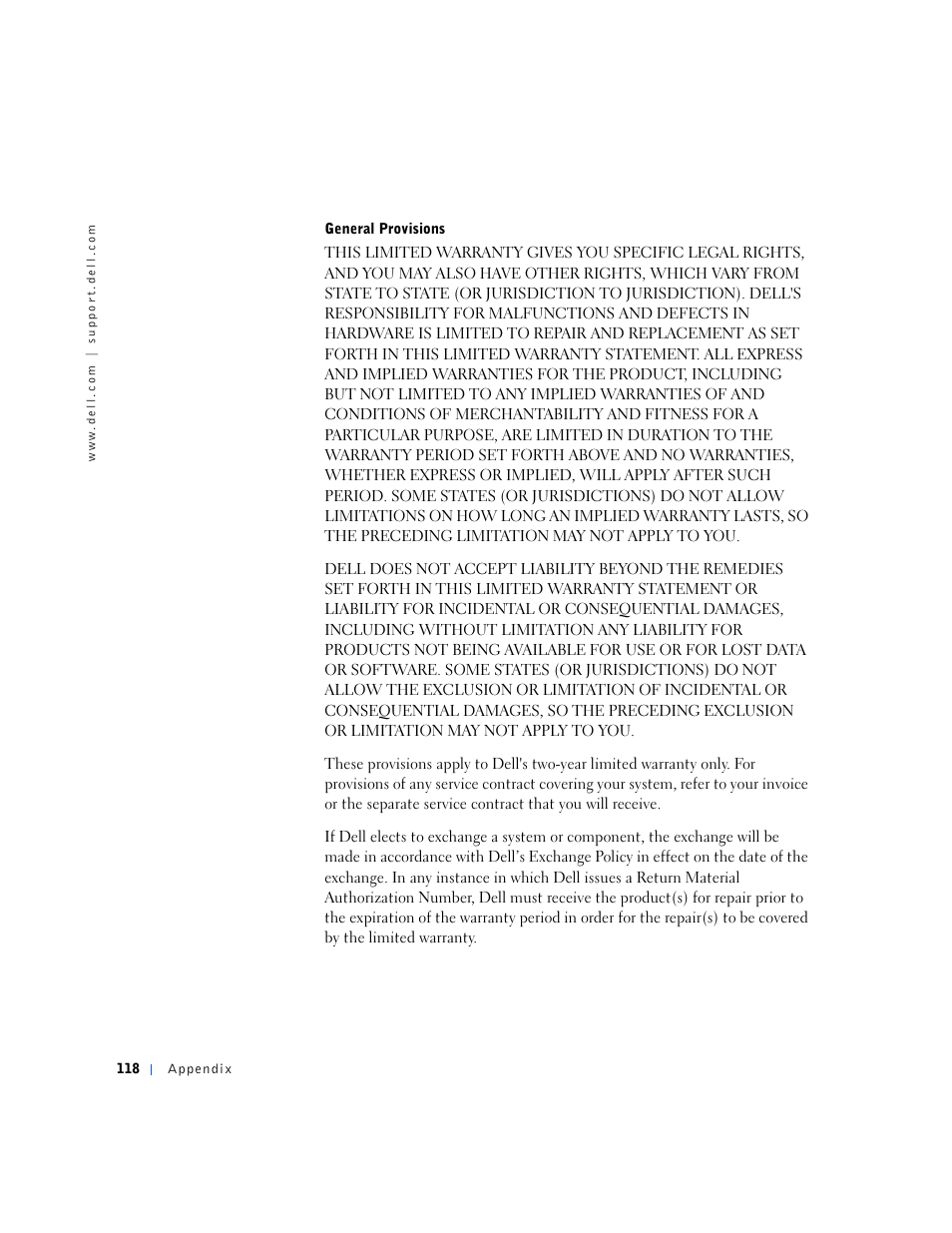 Dell Dimension 2100 User Manual | Page 118 / 138
