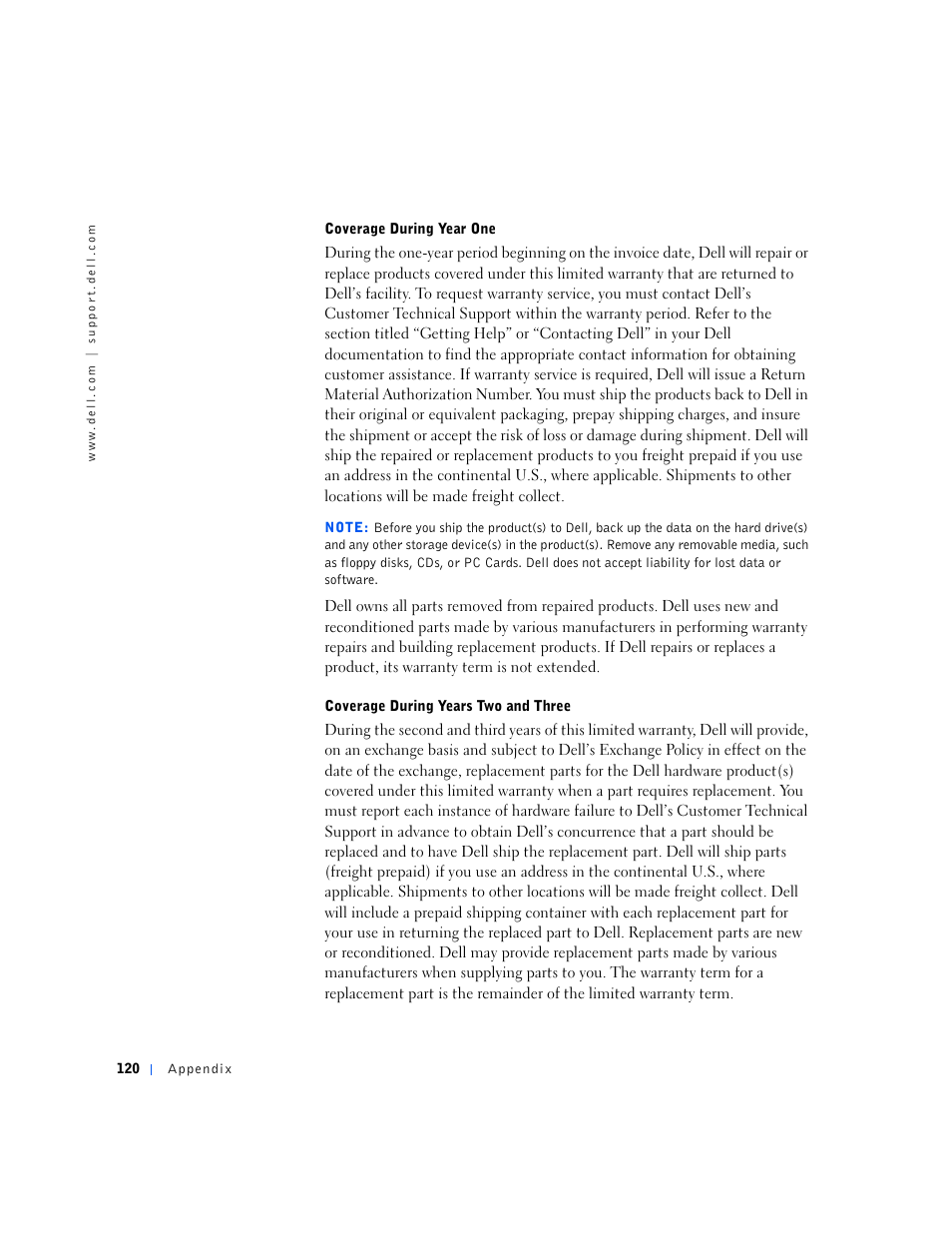 Dell Dimension 2100 User Manual | Page 120 / 138
