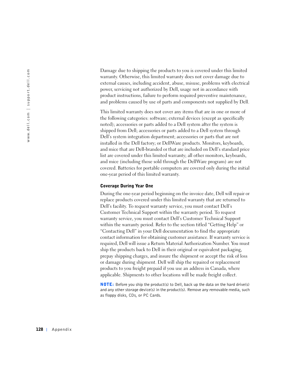 Dell Dimension 2100 User Manual | Page 128 / 138