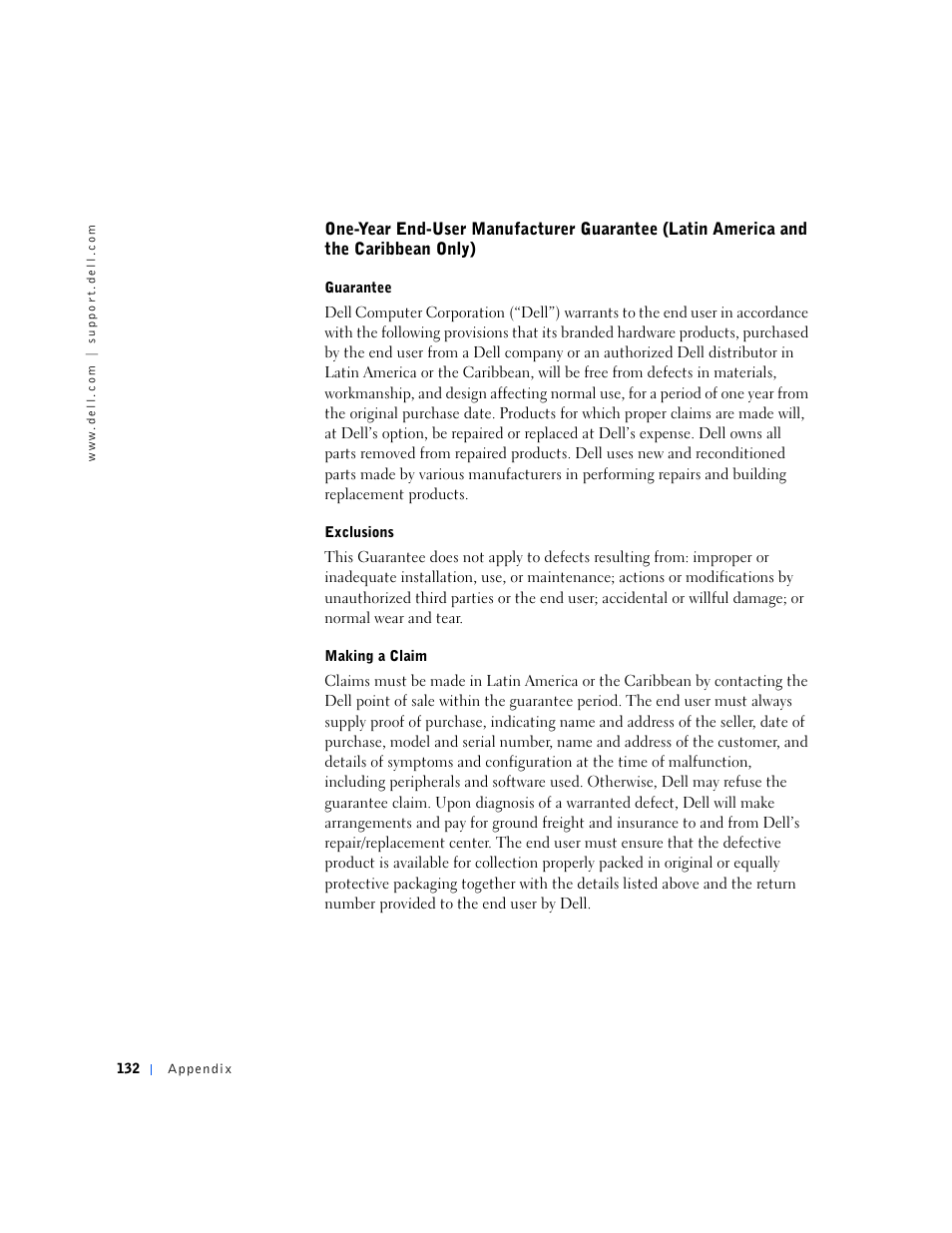 Dell Dimension 2100 User Manual | Page 132 / 138