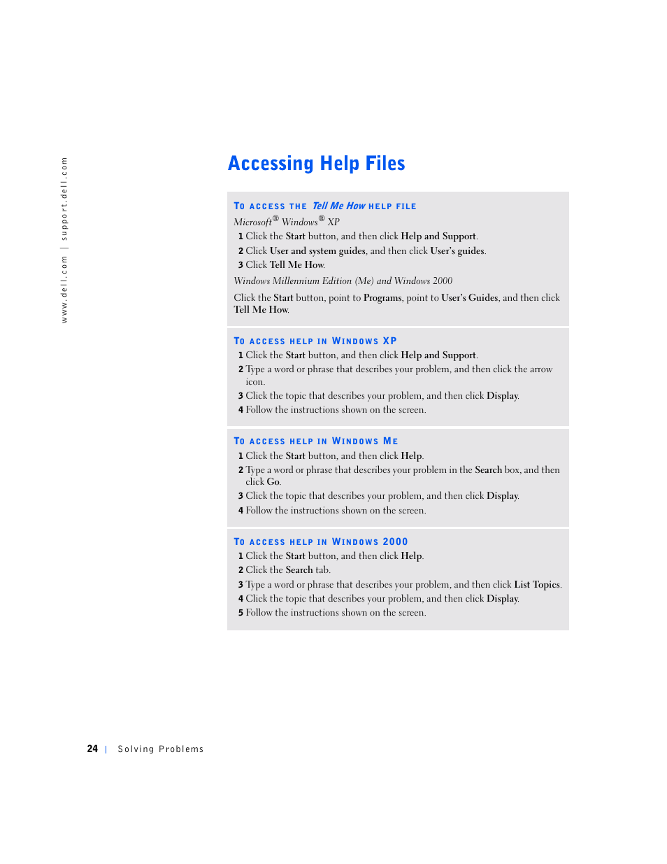 Dell Dimension 2100 User Manual | Page 24 / 138