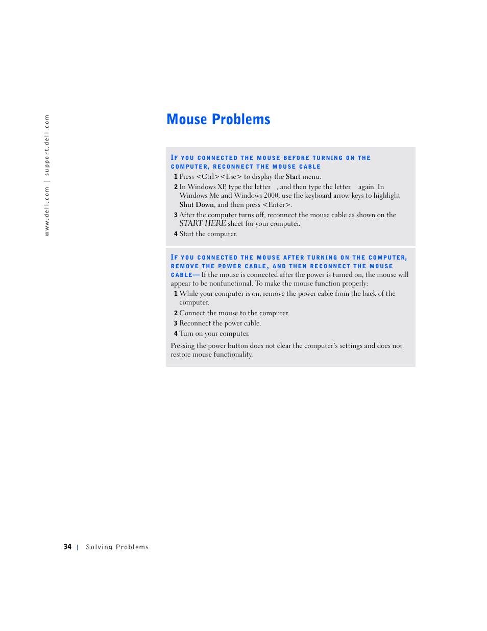 Dell Dimension 2100 User Manual | Page 34 / 138