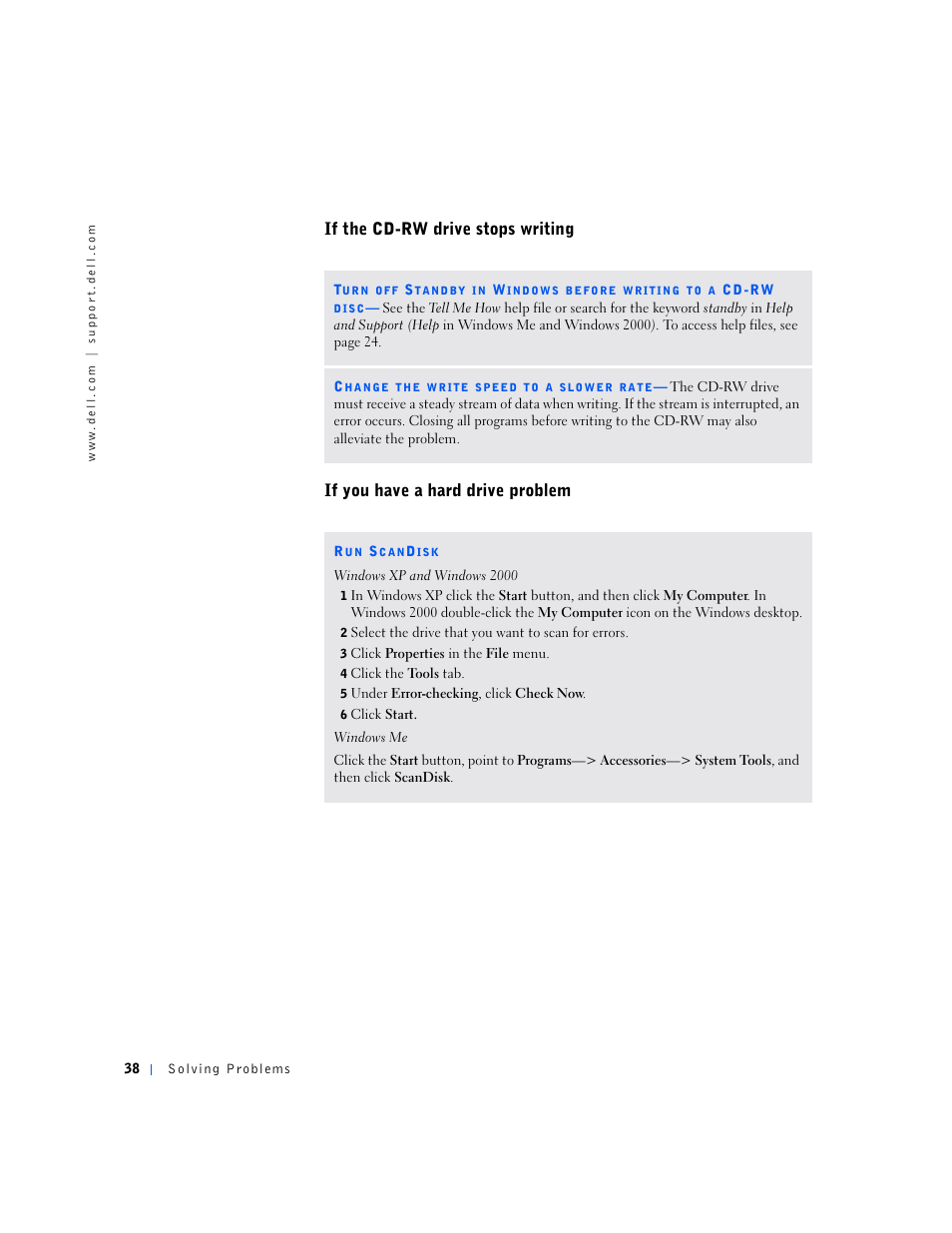 Dell Dimension 2100 User Manual | Page 38 / 138