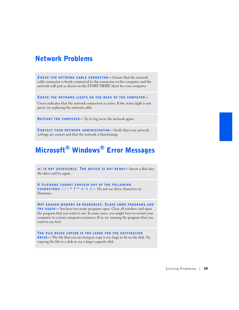 Dell Dimension 2100 User Manual | Page 39 / 138