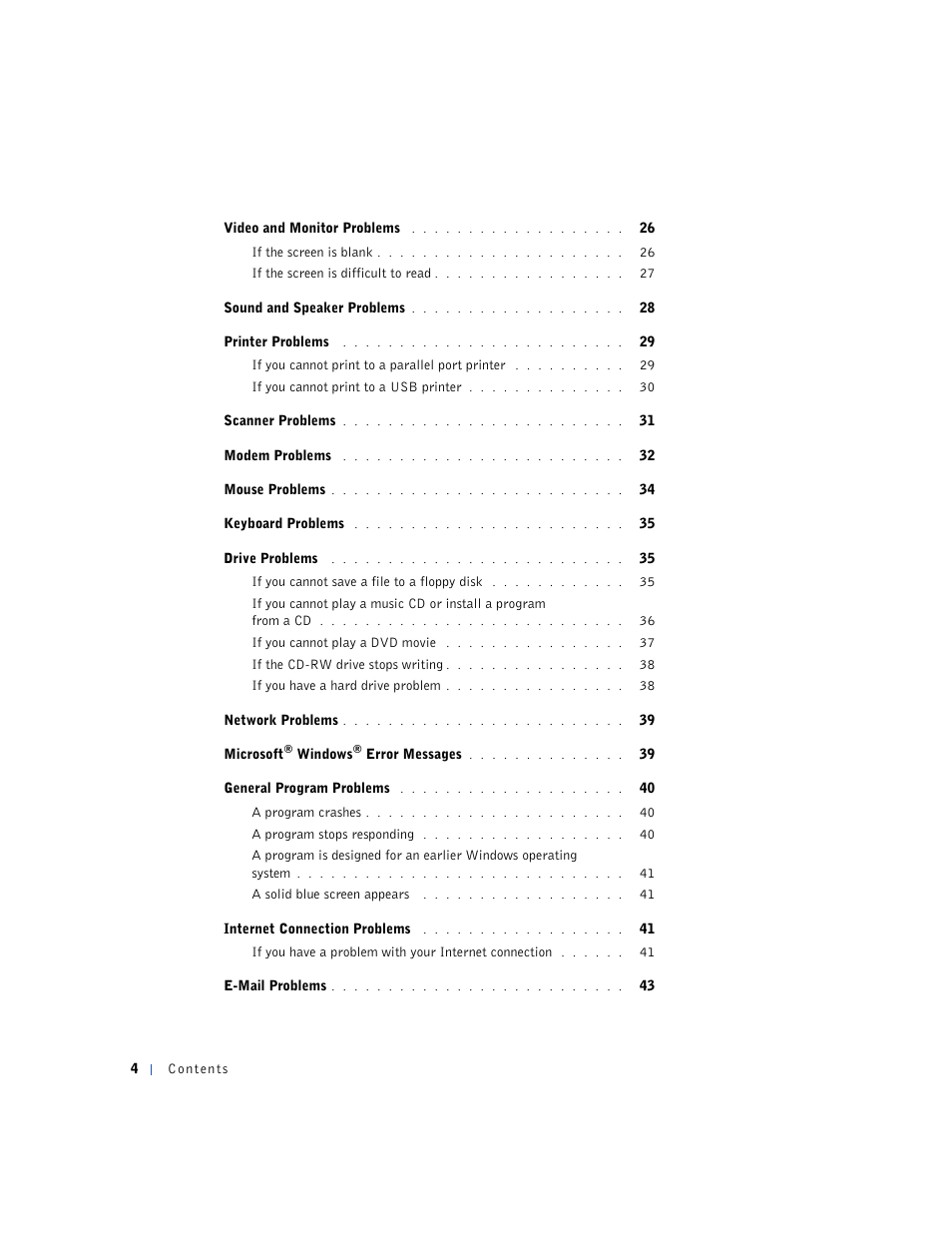 Dell Dimension 2100 User Manual | Page 4 / 138