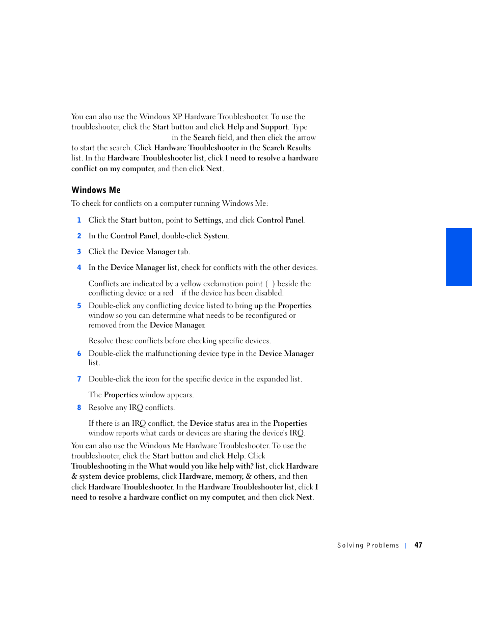 Dell Dimension 2100 User Manual | Page 47 / 138