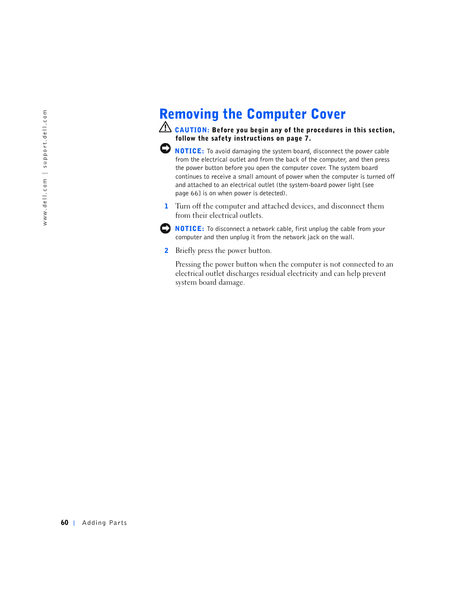 Dell Dimension 2100 User Manual | Page 60 / 138