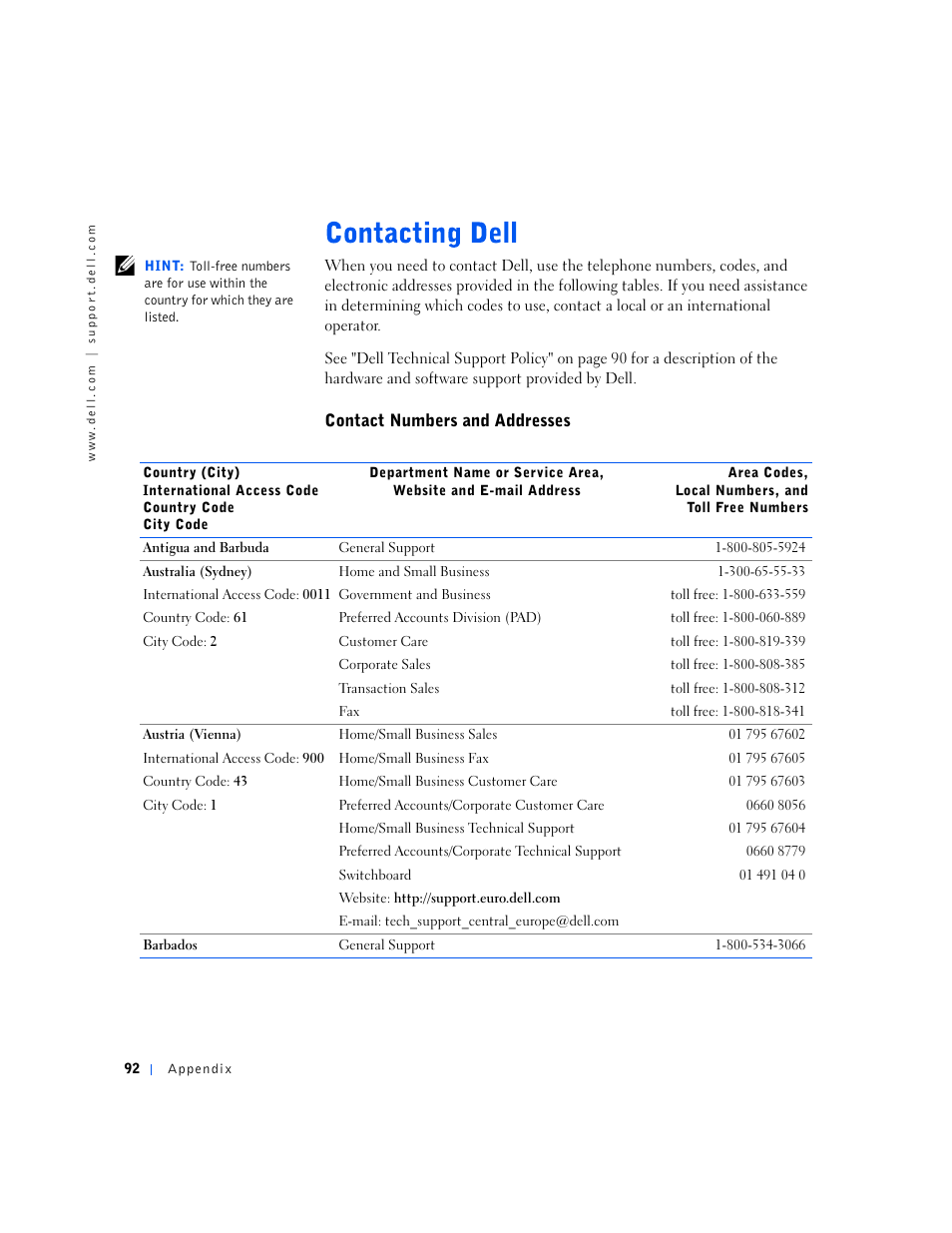 Dell Dimension 2100 User Manual | Page 92 / 138