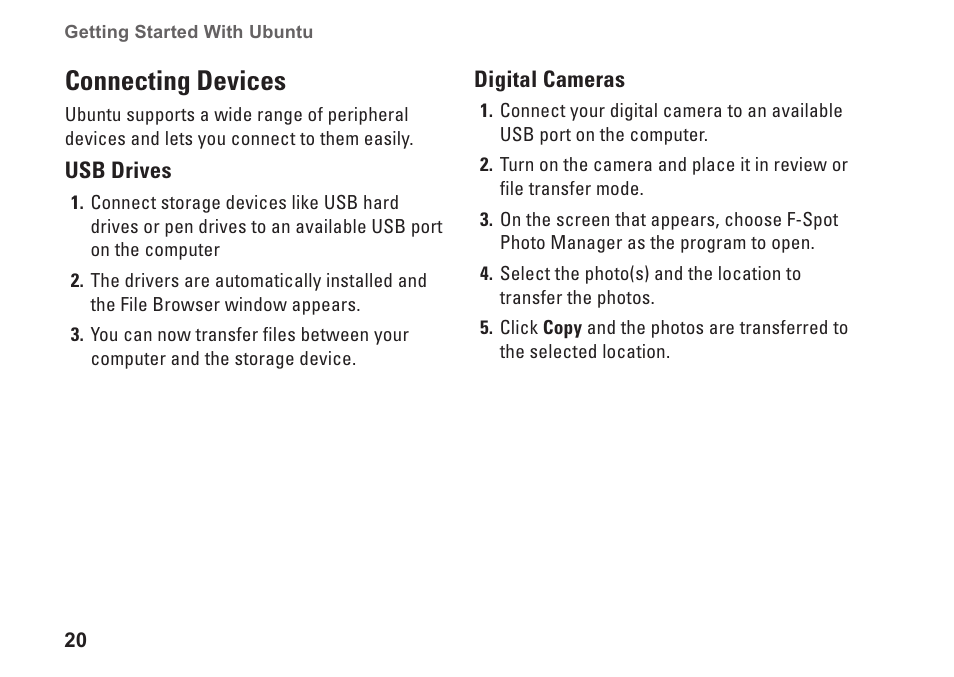 Connecting devices | Dell Inspiron Mini 10 (1010, Early 2009) User Manual | Page 22 / 26