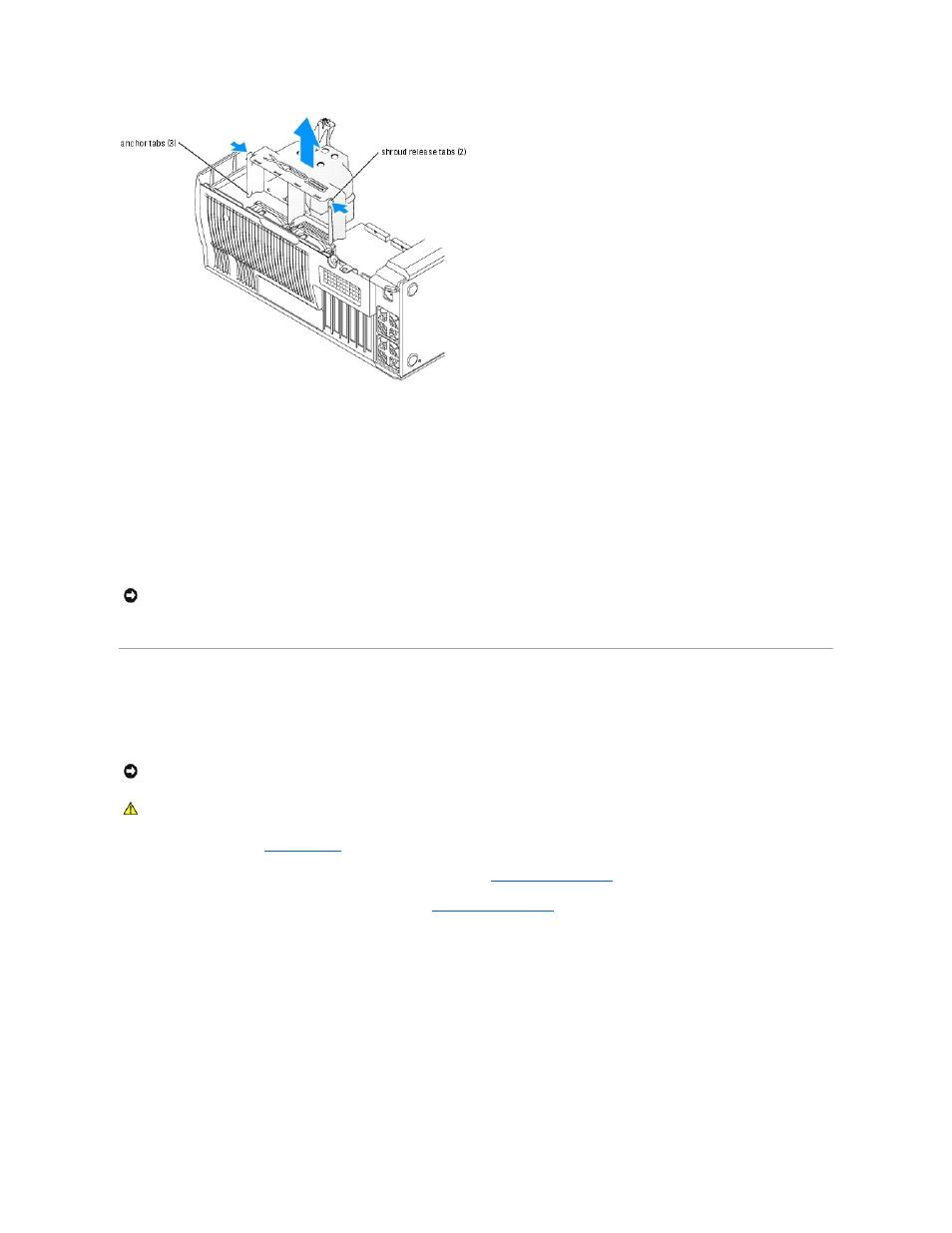 Processor, Installing the processor airflow shroud, Removing the processor | Dell XPS/Dimension XPS Gen 3 User Manual | Page 27 / 50