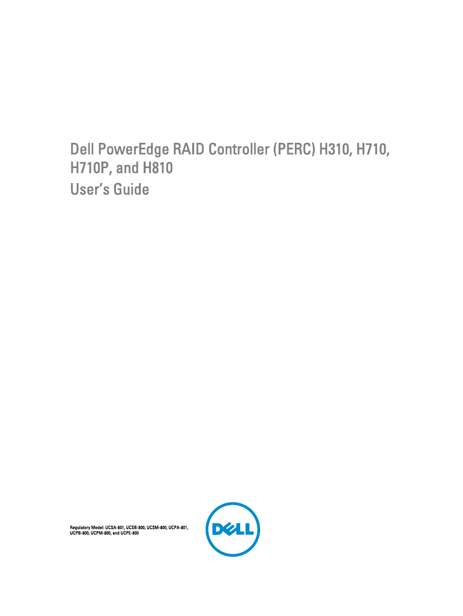 Dell PowerEdge RAID Controller H710 User Manual | 87 pages