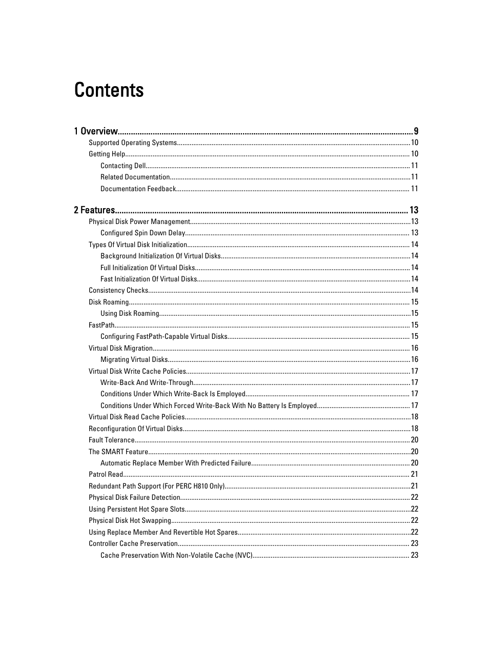 Dell PowerEdge RAID Controller H710 User Manual | Page 3 / 87