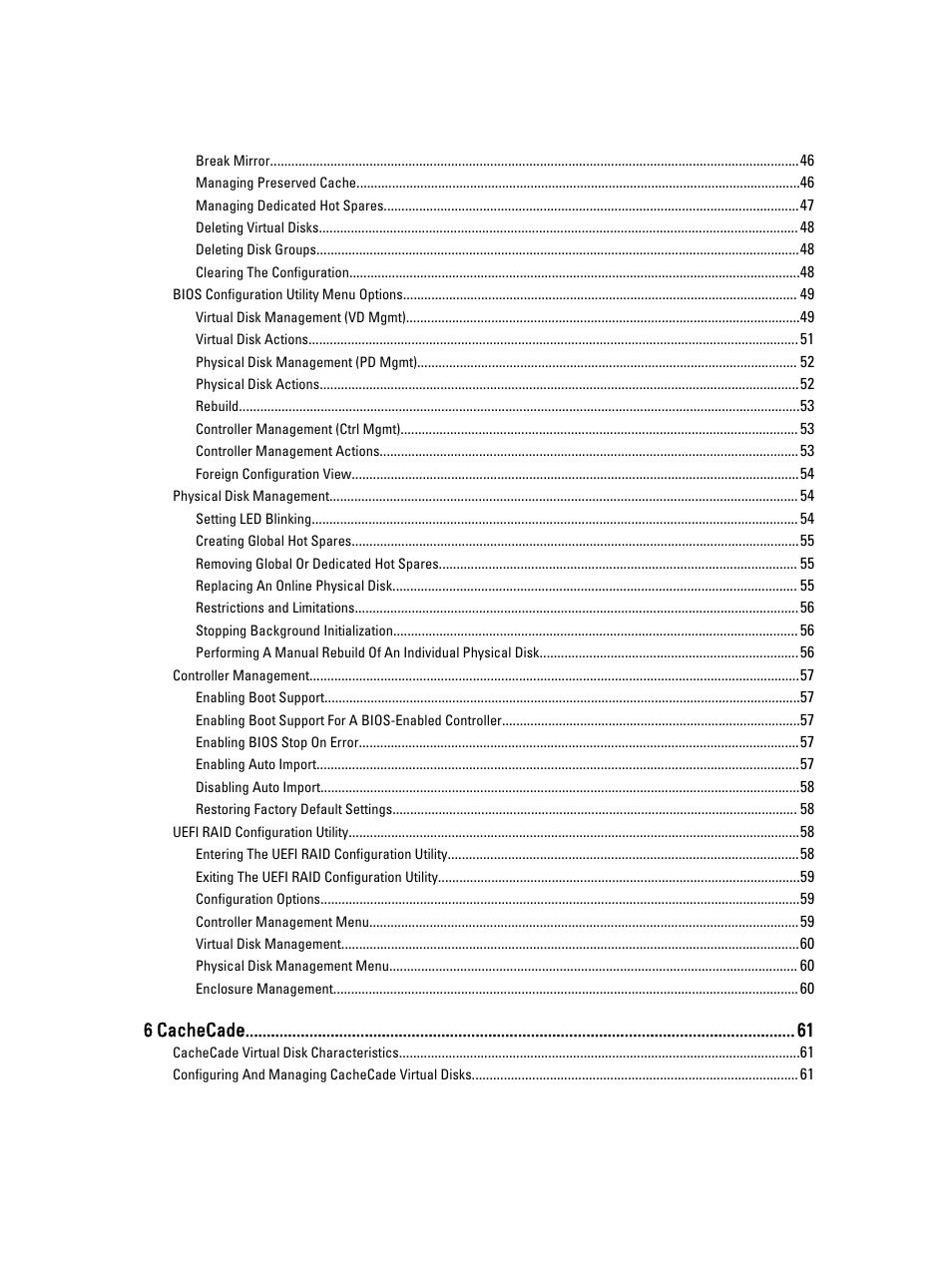 6 cachecade | Dell PowerEdge RAID Controller H710 User Manual | Page 5 / 87