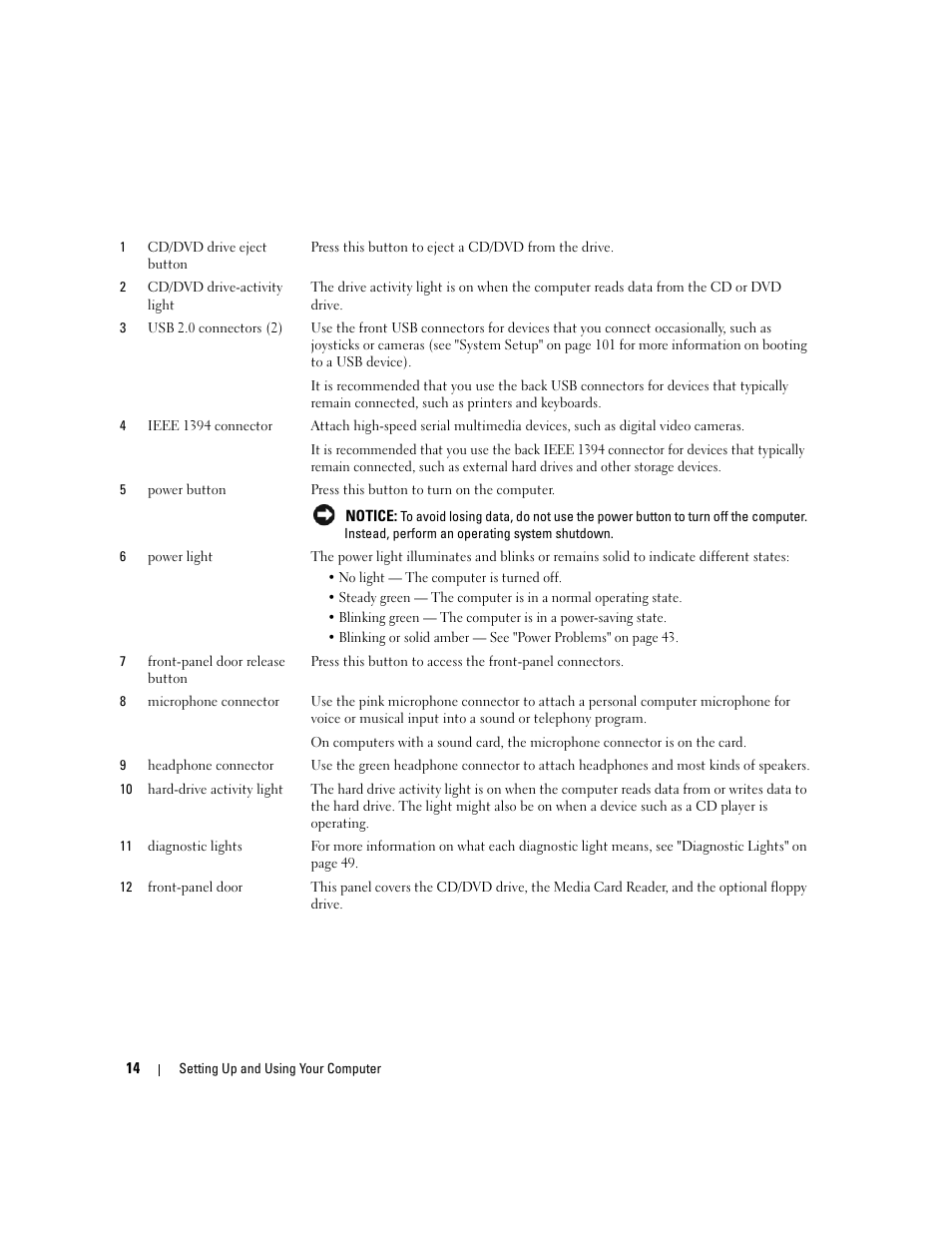 Dell XPS 210 User Manual | Page 14 / 136