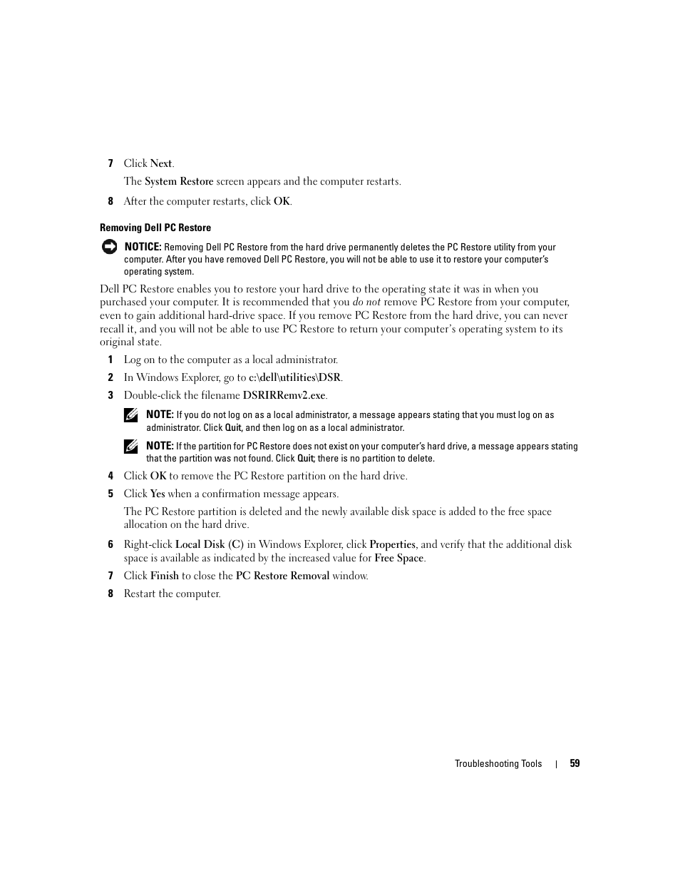 Dell XPS 210 User Manual | Page 59 / 136