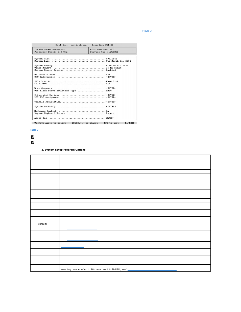 Cpu information screen | Dell PowerEdge SC1425 User Manual | Page 19 / 31