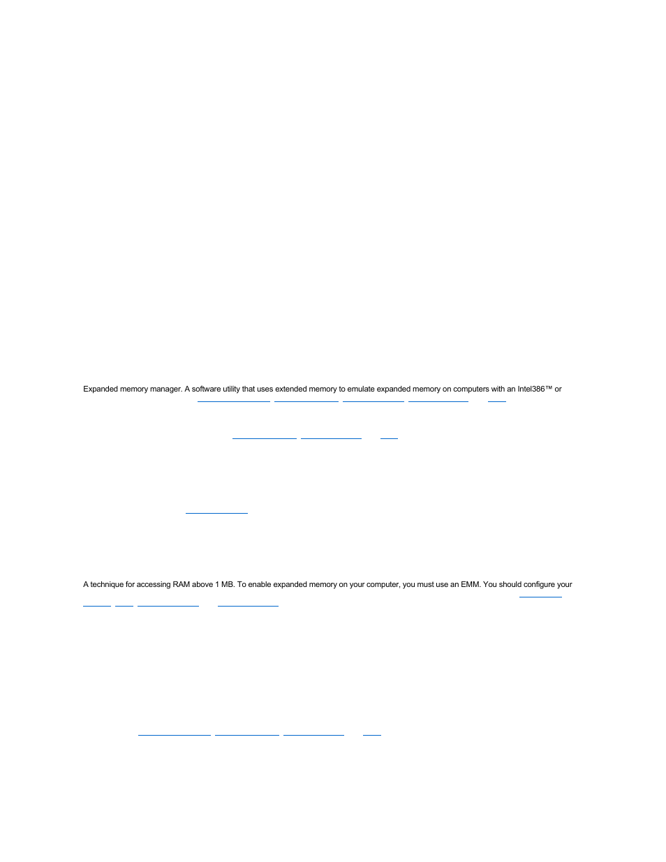 Expanded memory, Extended memory | Dell PowerEdge 6400 User Manual | Page 17 / 86