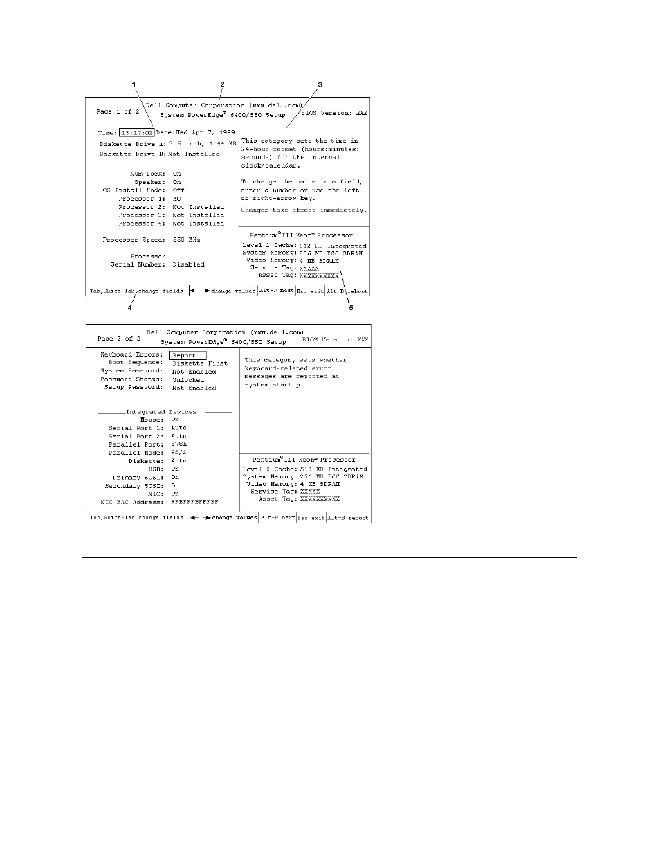 System setup options | Dell PowerEdge 6400 User Manual | Page 72 / 86