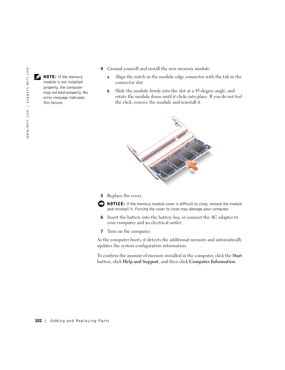 Dell Inspiron 1100 User Manual | Page 102 / 164