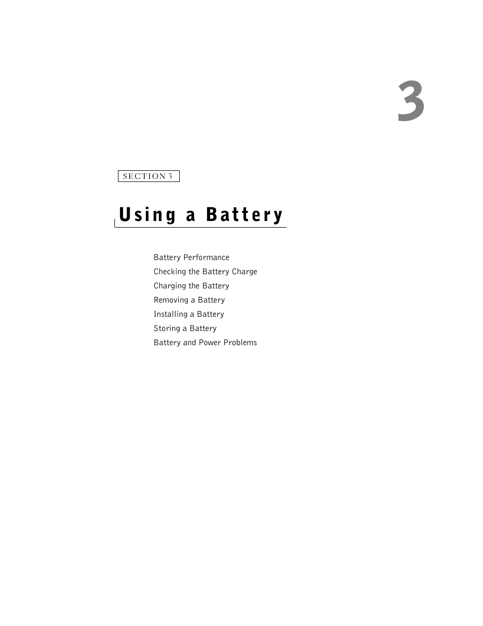 Using a battery, 3 using a battery | Dell Inspiron 1100 User Manual | Page 41 / 164